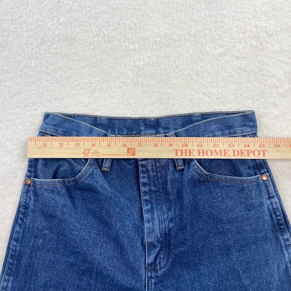 Wrangler Men's Retro Slim Blue Denim Jeans Size 30x36 - Picture 5 of 6